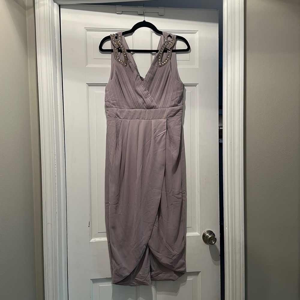 Formal dress - gray - size 16